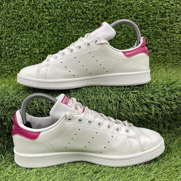 Adidas Originals Stan Smith White Pink Trainers Size UK 5.5 B32703 - Picture 2 of 8